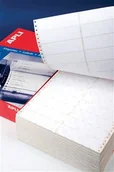 Etykiety do drukarek - Apli Etykiety do drukarek igłowych 137,2x74,1mm, 1-kolumna, prostokątne, białe AP73 - miniaturka - grafika 1