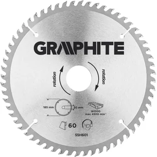 Graphite Tarcza do cięcia 55H601 185 x 30 mm do pilarki widiowa - Tarcze do pił - miniaturka - grafika 4