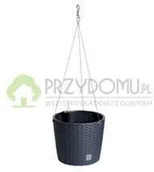 Donice - Prosperplast Doniczka wisząca RATO DRTW260 antracyt - miniaturka - grafika 1