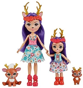 Enchantimals Danessa i Danetta Deer Lalki siostry 2-pak HCF80 HCF80 - Lalki dla dziewczynek - miniaturka - grafika 3