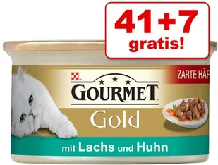 Purina Gourmet Megapakiet Gold Kawałki w Sosie, 48 x 85 g - Cielęcina z warzywami - Mokra karma dla kotów - miniaturka - grafika 4