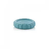 Mydelniczki i dozowniki mydła - Kela Ceramiczna mydelniczka 12x3cm Origami turkusowa KE-20610 - miniaturka - grafika 1