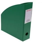 Przybory szkolne - Biurfol Pojemnik na czasopisma 10 cm jasnozielony - miniaturka - grafika 1