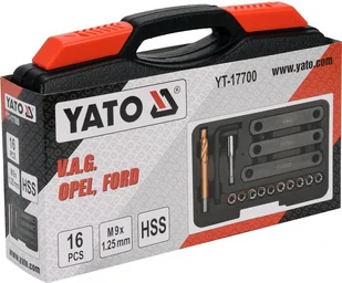 Yato ZESTAW NAPRAWCZY GWINTÓW ZACISKÓW HAMULCOWYCH FORD/OPEL/VAG 16 ELEMENTÓW - Narzędzia warsztatowe - miniaturka - grafika 2