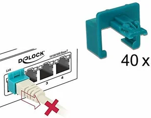 Delock Zestaw startowy Secure Clip RJ45 40 częściowy 86446 86446 - Wtyczki i adaptery - miniaturka - grafika 2