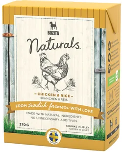 Bozita Naturals Mięsne kawałki z kurczakiem i ryżem w galaretce 24x370g - Mokra karma dla psów - miniaturka - grafika 3