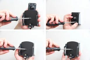 Brodit AB Uchwyt uniwersalny regulowany do smartfonów bez futerału oraz w futerale lub etui o wymiarach: 75-89 mm (szer.), 6-10 mm (grubość) z wbudowanym kablem Micro-USB oraz ładowarką samochodową 521628 - Uchwyty samochodowe do telefonów - miniaturka - grafika 3