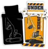 Pościel - Pościel bawełniana Koparka świecąca, 140 x 200 cm, 70 x 90 cm - miniaturka - grafika 1