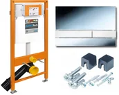 Stelaże i zestawy podtynkowe do WC - Werit Jomotech H-112cm /Stela Wc+Wspornik+Exclusive 2.0 Chrom Poysk /GAT 1 - miniaturka - grafika 1