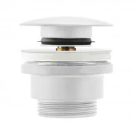 Korki do umywalek - Rea A2361 Okrągły Uniwersalny korek klik-klak white - miniaturka - grafika 1