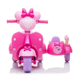 Import LEANToys Skuter Lodziarnia Trójkołowy JT5258 Różowy LT-9826-0 - Pojazdy elektryczne dla dzieci - miniaturka - grafika 3