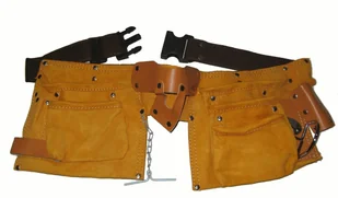 Pas Monterski Narzędziowy 11 Kieszeniowy Skórzany - Skrzynki i torby narzędziowe - miniaturka - grafika 2