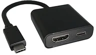 Adaptery i przejściówki - Roline 12033211 adapter Typ C wtyczka do gniazda HDMI Czarny 12033211 - miniaturka - grafika 1