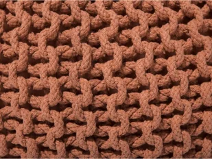 Beliani Puf miedziany 50 x 35 cm CONRAD - Pufy i podnóżki - miniaturka - grafika 5