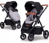 Wózki dziecięce - Easy Go Optimo Air Grey Fox - miniaturka - grafika 1