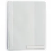 Teczki i skoroszyty - Durable Skoroszyt A4 z przeźroczystą okładką szerokość ponadstandardowa wykonany z PCW biały 251002 DU924-10 - miniaturka - grafika 1