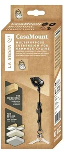 Siesta La Zestaw mocujący do leżaka hamakowego LA Casa Mount Black, czarny - Stoły ogrodowe - miniaturka - grafika 4