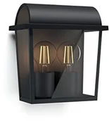 Lampy ścienne - Philips myGarden Oprawa zewnętrzne Harvest, E27 ścienna, czarna 1723530PN - miniaturka - grafika 1