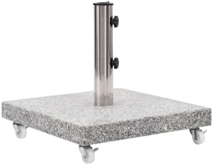 vidaXL VidaXL Podstawa pod parasol granitowa 30 kg kwadratowa szara  48563 - Pozostałe meble ogrodowe - miniaturka - grafika 8