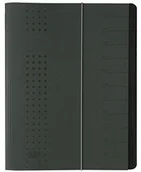 Teczki i skoroszyty - Elba 400001032 teczka na dokumenty chic A4 12 przegródek z pustymi literami i gumką z kartonu w kolorze antracytowym 42496AZ - miniaturka - grafika 1