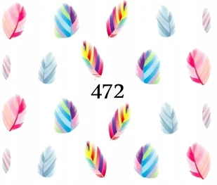 Naklejki wodne na paznokcie KOLOROWY SMOK - 1087 - Sztuczne paznokcie i akcesoria - miniaturka - grafika 5