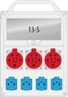 Rozdzielnie elektryczne - Pawbol Rozdzielnica R-BOX 380R 3x32A/5p 4x250V 13S B.18.380-3 B.18.380-3 - miniaturka - grafika 1