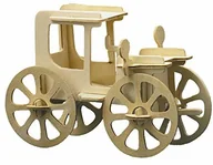 Puzzle - Pebaro Pebaro 850/4 drewniany zestaw konstrukcyjny 3D Puzzle Oldtimer 850/4 - miniaturka - grafika 1