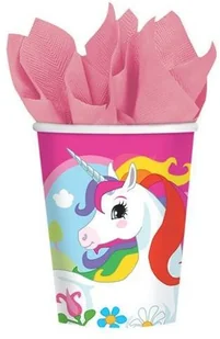 AMSCAN Kubeczki 266 ml Jednorożec, 8 sztuk 9902102 - Urodziny dziecka - miniaturka - grafika 5
