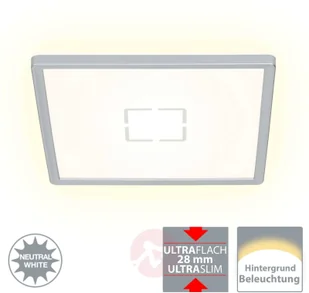 Briloner Lampa sufitowa LED Free, 29 x 29 cm, srebrna - Lampy sufitowe - miniaturka - grafika 4