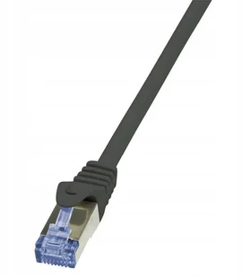 LogiLink Patchcord CAT.6A S/FTP 2m czarny CQ3053S - Kable miedziane - miniaturka - grafika 3