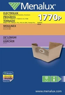 Menalux 1770 P 4 x worki do odkurzacza 2043381 - Akcesoria do odkurzaczy - miniaturka - grafika 2