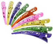 Pozostałe akcesoria fryzjerskie - Allepaznokcie Klipsy do włosów metal komplet 9 szt - miniaturka - grafika 1