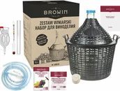 Domowy wyrób alkoholu - Browin Zestaw winiarski 15 L z balonem szklanym - miniaturka - grafika 1
