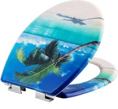 Deski sedesowe - tectake Deska sedesowa z motywem - plaża 402261 - miniaturka - grafika 1