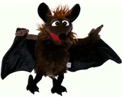 Maskotki i pluszaki - Living Puppets zabawka ręczna Gaston nietoperz brązowo-czarny, rozpiętość skrzydeł 60 cm - miniaturka - grafika 1