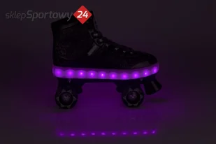 NIJDAM WROTKI DZIECIĘCE LED GLAMOUR ROZM 37-38 NIJDAM 52TA-ZWA - Wrotki - miniaturka - grafika 9