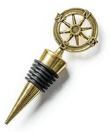 Pozostałe akcesoria barmańskie - Gift World Gift World, Retro korek do wina, róża wiatrów - miniaturka - grafika 1