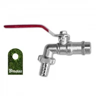 Inne akcesoria do nawadniania - BRADAS Kran kulowy mosiężny 3/4"" GZ 1"" na wąż 3/4"" GKK033419 3103 GKK033419 - miniaturka - grafika 1