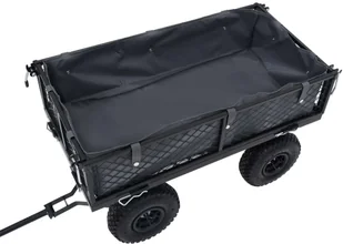 vidaXL Wyściółka do wózka ogrodowego, ciemnoszara, 86x46x22cm, tkanina vidaXL - Taczki - miniaturka - grafika 4