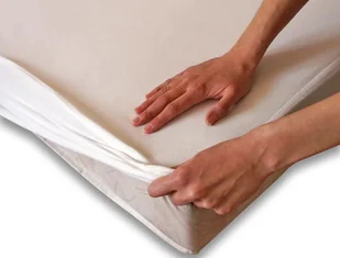 Darymex Prześcieradło ochronne z gumką SG białe 200x220 cm 5907761085626 - Prześcieradła - miniaturka - grafika 3