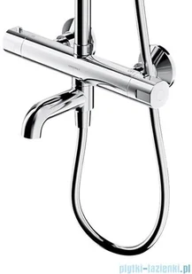 Omnires Y zestaw prysznicowo-wannowy natynkowy termostatyczny chrom Y1234ALCR | - Zestawy prysznicowe - miniaturka - grafika 4