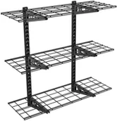 Pozostałe wyposażenie warsztatu - Ergosolid PG33B - Potrójna półka garażowa wisząca metalowa Solidna do 135 kg - 915x305mm PG33B - miniaturka - grafika 1