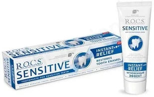 R.O.C.S. Sensitive Instant Relief - Pasta odbudowująca do zębów wrażliwych 75ml 9990002733 - Produkty na nieświeży oddech - miniaturka - grafika 2