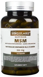 ACTIVEPHARM LABS SP. Z O.O. SP.K. Msm Superior Singularis 500 Mg 120 Kapsułek (8055111) - Ochrona stawów - miniaturka - grafika 2