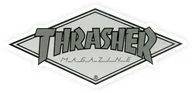 Dodatki do ubrań - THRASHER naklejka THRASHER DIAMOND LOGO STICKER SILVER - miniaturka - grafika 1