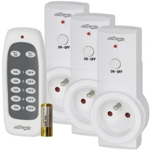 Energenie Listwa zasilająca zestaw 3 inteligentnych gniazdek sterowanych pilotem Gniazda PL 16A EG-SSWS3F-01 - Listwy zasilające - miniaturka - grafika 2