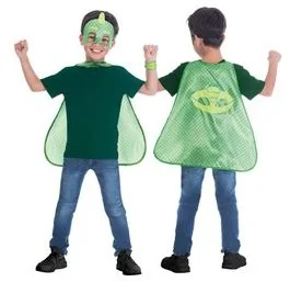 Amscan Peleryna dziecieca PJ Masks Gekko, 4-8 lat 9903737 - Dodatki do strojów karnawałowych - miniaturka - grafika 2