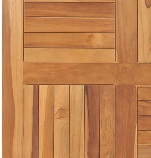 vidaXL Blat stołu, lite drewno tekowe, kwadratowy, 80x80x2,5 cm vidaXL - Blaty meblowe i parapety okienne - miniaturka - grafika 5