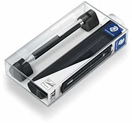 Ołówki - Staedtler TRX 766TRX9 07 ołówek automatyczny (ergonomiczny trójkątny kształt, matowa, jedwabiście miękka powierzchnia aluminiowa, metalowy klips, mechanizm obrotowy, grubość wkładu 0,7 mm), czarny - miniaturka - grafika 1