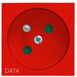 Ospel Gniazdo pojedyncze z uziemieniem DATA KIER Czerwony GK-1ZD/22 - Gniazdka elektryczne - miniaturka - grafika 2